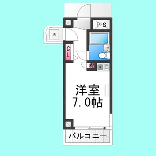 メゾンエルム【608号室】の間取り