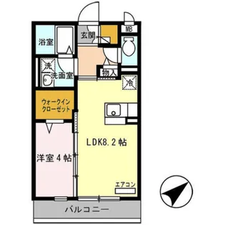 ラ・メゾン・ドゥ・サチ【1階】の間取り