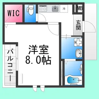 フジパレス湊サウス【1階】の間取り