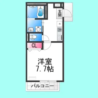 フジパレス湊サウス【1階】の間取り