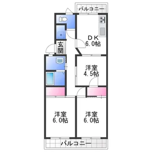 安田マンション【2階】の間取り