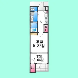 シーエムアンイースト【2階】の間取り