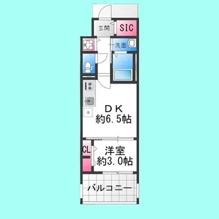 ArtizA堺【8階】の間取り