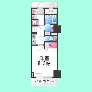 セントラル堺東【503号室】の間取り