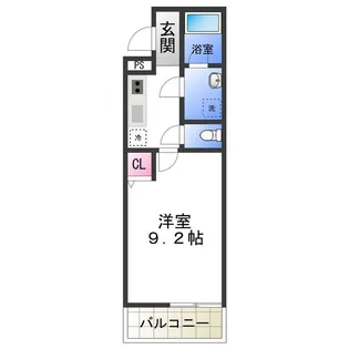 ピュール奥本【2階】の間取り