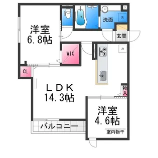 Liberty Island 【1階】の間取り