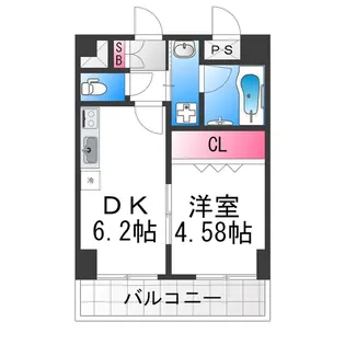ファイブコート宿院【2階】の間取り