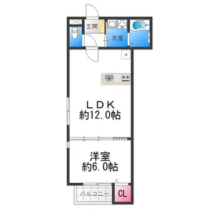 ハウスモメゾン大浜A棟【2階】の間取り