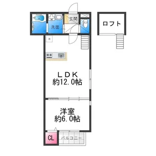 ハウスモメゾン大浜B棟【3階】の間取り
