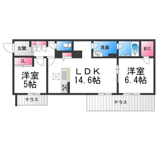 グランステラ鳳【1階】の間取り
