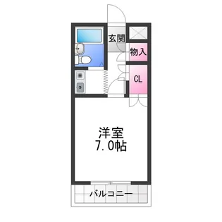 新栄プロパティー北野田Ⅰ【3階】の間取り
