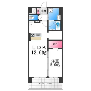 フェリスシエロ堺【4階】の間取り