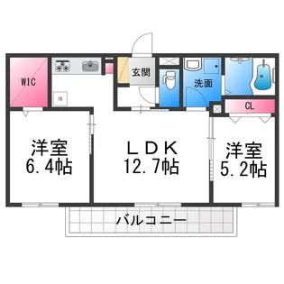 シャーメゾンカーサ【2階】の間取り