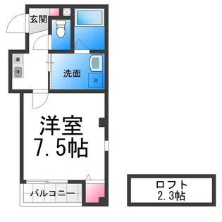 エヌエムディズユイット【4階】の間取り