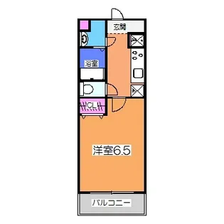 シャルマンフジもずウエスト【4階】の間取り