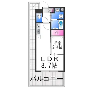 オリエンテム宿院南【201号室】の間取り