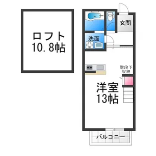 メゾネット Sakura【206号室】の間取り