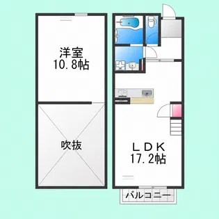 メゾネット Sakura【205号室】の間取り