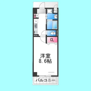 ロータス北花田【202号室】の間取り