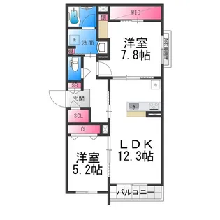 southern Lino【3階】の間取り