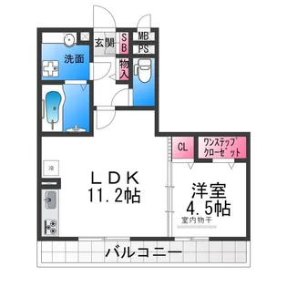 シャバーニ【3階】の間取り