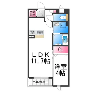 アルベイト石津川【3階】の間取り