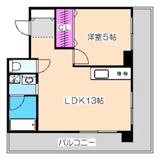 シティーコート南瓦町Ⅱ【6階】の間取り
