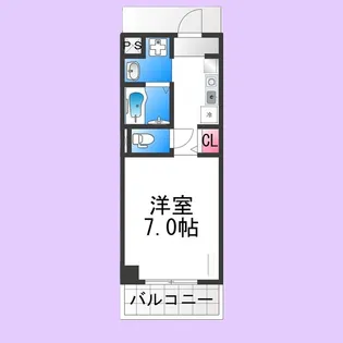 カーライル堺市駅前【3階】の間取り