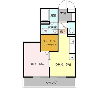 ヴィラージュなかもず【1階】の間取り