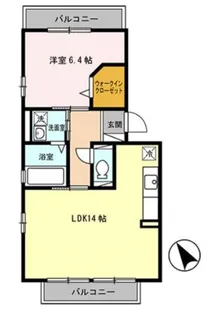 プライムコート【202号室】の間取り