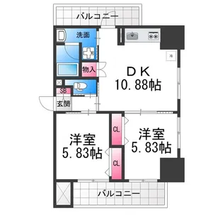 ハイツカトレヤ【3階】の間取り