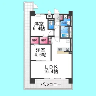 フェンテ・イーストⅡ【6階】の間取り