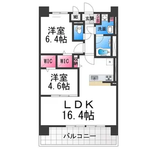 フェンテイーストⅡ【5階】の間取り