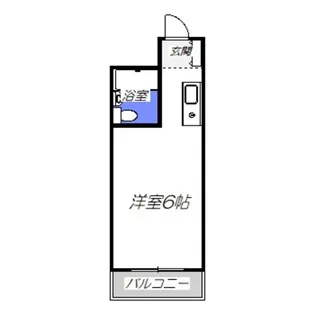 メゾンビブール【405号室】の間取り