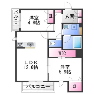 Lumiere Maison【2階】の間取り