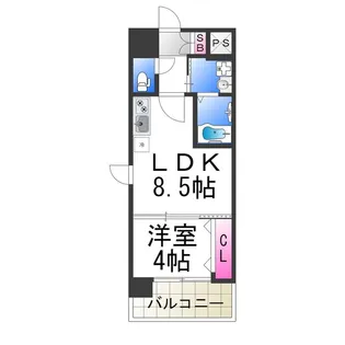 レクシア堺東【1階】の間取り
