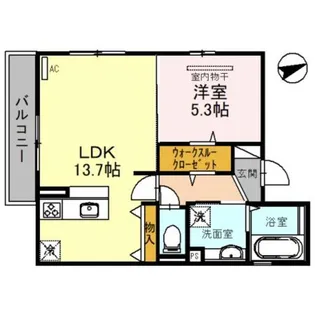 イーグル【3階】の間取り