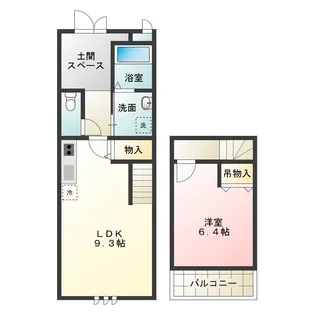フジパレススリーハーブスほたる【1階】の間取り