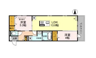 ラ・マーサ【1階】の間取り