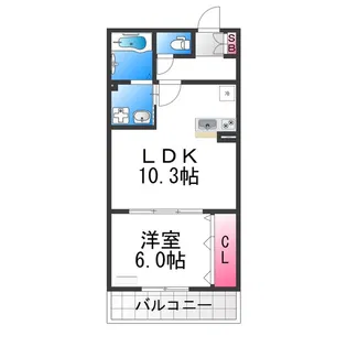 REGIES堺七道【301号室】の間取り