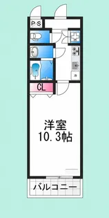 アスティオン 三国ヶ丘【6階】の間取り