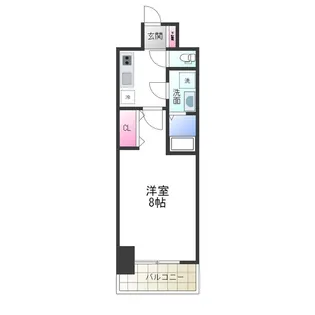 S−RESIDENCE堺市駅前【605号室】の間取り