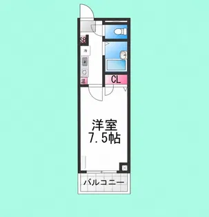 フジワラ堺マンション【301号室】の間取り