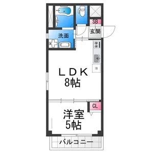 ボナール・ディアコート【1階】の間取り