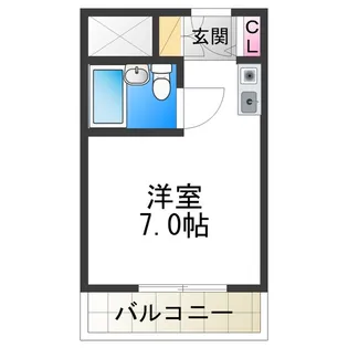 パセオ梅北【304号室】の間取り