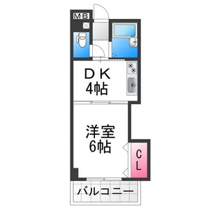 ロイヤルオーク中百舌鳥【207号室】の間取り