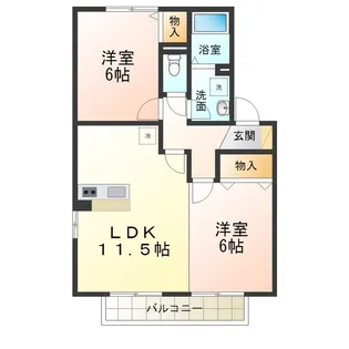 セジュール清和 A棟【2階】の間取り
