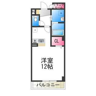 パラディーゾ百舌鳥【305号室】の間取り