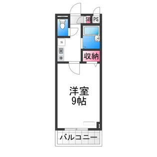 リトゥール中百舌鳥【4階】の間取り