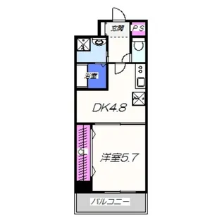 宿院西TKハイツ2号館【202号室】の間取り